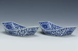 A PAIR OF QING DYNASTY CUPSTAND JIAQING MARK AND PERIOD EX. CHRISTIE'S 2002