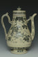 AN EARLY MING DYNASTY BLUE AND WHITE WINE EWER EX. CHRISTIE'S 2009