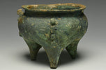 A WESTERN ZHOU DYNASTY ARCHAIC BRONZE RITUAL FOOD VESSEL LI