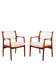 MID CENTURY MODERN 1950S WALNUT AND CANE ARMCHAIRS BY SYLVE STENQUIST FOR DUX OF SWEDEN, SEATING