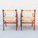 MID CENTURY MODERN 1950S WALNUT AND CANE ARMCHAIRS BY SYLVE STENQUIST FOR DUX OF SWEDEN, SEATING