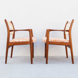 MID CENTURY MODERN 1950S WALNUT AND CANE ARMCHAIRS BY SYLVE STENQUIST FOR DUX OF SWEDEN, SEATING
