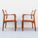 MID CENTURY MODERN 1950S WALNUT AND CANE ARMCHAIRS BY SYLVE STENQUIST FOR DUX OF SWEDEN, SEATING