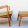 1960S DANISH MODERN RECLINING OAK LOUNGE CHAIR AND OTTOMAN, ATTRIBUTED TO IB KOFOD-LARSEN, SEATING