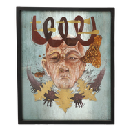 FRAMED ORIGINAL ACRYLIC PAINTING BY ALFREDO VEGA FARFAN (2015), 2010S, MEXICO