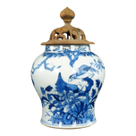CHINESE GINGER JAR BIRD MOTIF 19TH CENTURY, LATE 19TH CENTURY, CHINA, PORCELAIN