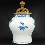 CHINESE GINGER JAR BIRD MOTIF 19TH CENTURY, LATE 19TH CENTURY, CHINA, PORCELAIN