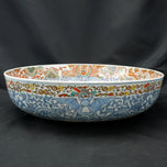 ENORMOUS IMARI JAPANESE MEIJI POLYCHROME BOWL, LATE 19TH CENTURY