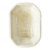 MINIATURE VICTORIAN FOOD OR BUTTER MOLD WHEAT SHEAF 19TH CENTURY, LATE 19TH CENTURY, UNITED STATES, STONEWARE
