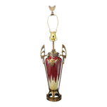 ART NOUVEAU URN MOUNTED AS A LAMP, EARLY 20TH CENTURY, UNITED STATES, BRONZE