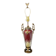 ART NOUVEAU URN MOUNTED AS A LAMP, EARLY 20TH CENTURY, UNITED STATES, BRONZE