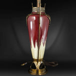 ART NOUVEAU URN MOUNTED AS A LAMP, EARLY 20TH CENTURY, UNITED STATES, BRONZE