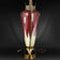 ART NOUVEAU URN MOUNTED AS A LAMP, EARLY 20TH CENTURY, UNITED STATES, BRONZE