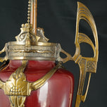 ART NOUVEAU URN MOUNTED AS A LAMP, EARLY 20TH CENTURY, UNITED STATES, BRONZE