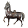 ANTIQUE JAPANESE MEIJI BRONZE HORSE FIGURAL CENSER, LATE 19TH CENTURY