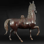 ANTIQUE JAPANESE MEIJI BRONZE HORSE FIGURAL CENSER, LATE 19TH CENTURY