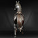 ANTIQUE JAPANESE MEIJI BRONZE HORSE FIGURAL CENSER, LATE 19TH CENTURY