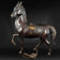 ANTIQUE JAPANESE MEIJI BRONZE HORSE FIGURAL CENSER, LATE 19TH CENTURY