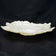 LARGE VINTAGE ART GLASS OYSTER SHAPED CENTERPIECE SHALLOW BOWL LATE 20TH C, LATE 20TH CENTURY, UNITED STATES