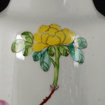CHINESE POLYCHROME PEONY VASE LAMP REPUBLIC PERIOD, 1940S, CHINA, PORCELAIN