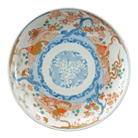 JAPANESE IMARI PLATE WITH SEA ANIMALS 19TH CENTURY, LATE 19TH CENTURY, PORCELAIN