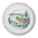 CHINESE PORCELAIN POLYCHROME CABINET PLATE WITH LANDSCAPE QING/REPUBLIC PERIOD, EARLY 20TH CENTURY, CHINA