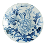 CHINESE QING PHOENIX SHALLOW BOWL 19TH CENTURY, LATE 19TH CENTURY, CHINA, PORCELAIN