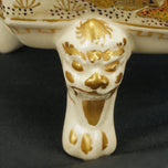 JAPANESE SATSUMA CENSER WITH ARMS MEIJI PERIOD, LATE 19TH CENTURY, CERAMIC