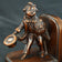 WEDDING CHILD SINGLE BOOKEND NUART CIRCA 1930, 1930S, UNITED STATES, METAL