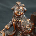WEDDING CHILD SINGLE BOOKEND NUART CIRCA 1930, 1930S, UNITED STATES, METAL