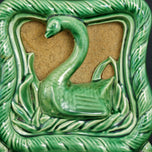 MID CENTURY TV LAMP PLANTER SWAN DESIGN CIRCA 1950, 1950S, UNITED STATES, CERAMIC