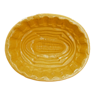 YELLOWWARE FOOD MOLD CORN DESIGN CIRCA 1900, EARLY 20TH CENTURY, UNITED STATES, CERAMIC
