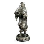 CHINESE MING BRONZE FUXI FIGURE WITH FISH, 17TH CENTURY, CHINA
