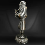 CHINESE MING BRONZE FUXI FIGURE WITH FISH, 17TH CENTURY, CHINA