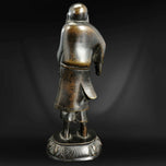 CHINESE MING BRONZE FUXI FIGURE WITH FISH, 17TH CENTURY, CHINA