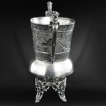 ROCKFORD VICTORIAN SUGAR WITH FAIRIES RIDING GOATS 19TH CENTURY, LATE 19TH CENTURY, UNITED STATES, SILVERPLATE