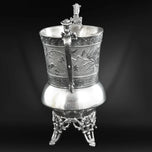 ROCKFORD VICTORIAN SUGAR WITH FAIRIES RIDING GOATS 19TH CENTURY, LATE 19TH CENTURY, UNITED STATES, SILVERPLATE