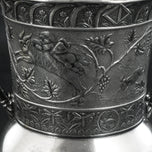 ROCKFORD VICTORIAN SUGAR WITH FAIRIES RIDING GOATS 19TH CENTURY, LATE 19TH CENTURY, UNITED STATES, SILVERPLATE