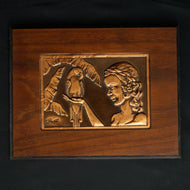 PAIR OF MID CENTURY COPPER HAWAIIAN-THEMED PICTURES BRUCE FOX 1950'S, 1950S, UNITED STATES, COPPER FINISH