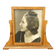 WOOD MARQUETRY TILT PICTURE FRAME WITH PHOTO OF HOLLYWOOD BEAUTY CIRCA 1930, 1930S, UNITED STATES