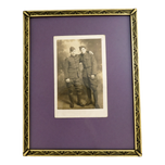 ART DECO PICTURE FRAME WITH BUDDY PICTURE CIRCA 1930, 1930S, UNITED STATES, BLACK & WHITE PHOTOGRAPHY