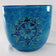 BITOSSI RIMINI BLUE CERAMIC PLANTER MID CENTURY, 1960S, ITALY