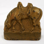PAIR OF RIDERLESS HORSE BOOKENDS CAST IRON 1920'S, 1920S, UNITED STATES