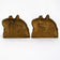 PAIR OF RIDERLESS HORSE BOOKENDS CAST IRON 1920'S, 1920S, UNITED STATES