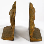 PAIR OF RIDERLESS HORSE BOOKENDS CAST IRON 1920'S, 1920S, UNITED STATES