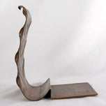 VINTAGE COPPER LEAF BOOKEND 1930'S, 1930S, UNITED STATES, FELT