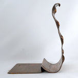 VINTAGE COPPER LEAF BOOKEND 1930'S, 1930S, UNITED STATES, FELT