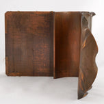 VINTAGE COPPER LEAF BOOKEND 1930'S, 1930S, UNITED STATES, FELT