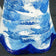 ANTIQUE ENGLISH FLOW BLUE TRANSFERWARE CHINOISERIE CHOCOLATE POT WITH PAGODA, MID 19TH CENTURY, UNITED KINGDOM,