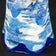 ANTIQUE ENGLISH FLOW BLUE TRANSFERWARE CHINOISERIE CHOCOLATE POT WITH PAGODA, MID 19TH CENTURY, UNITED KINGDOM,